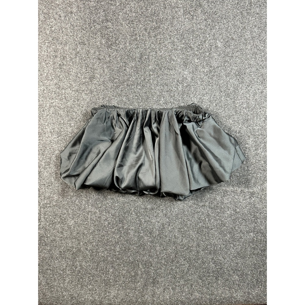 Kimchi Blue Urban Outfitters Black Satin Bubble Skort Mini Skirt XS